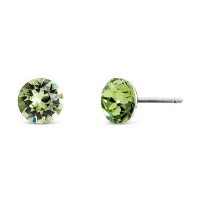 CRYSTalp Cercei populari cu cristale Swarovski verzi Tubby Mini 4200.PER.R CRYSTalp Cercei populari cu cristale Swarovski verzi Tubby Mini 4200.PER.R
