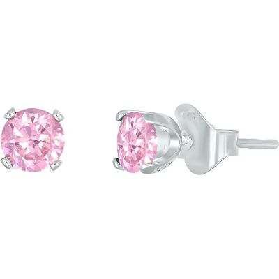 CRYSTalp Cercei argintii tip știft cu cristal roz Feel 42270.LRO.S CRYSTalp Cercei argintii tip știft cu cristal roz Feel 42270.LRO.S