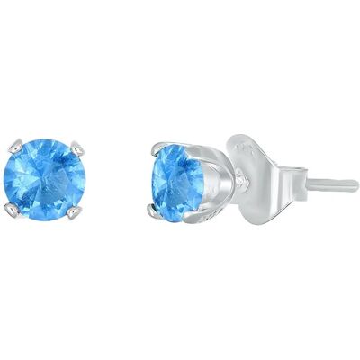CRYSTalp Cercei argintii tip știft cu cristal albastru deschis Feel 42270.AQU.S CRYSTalp Cercei argintii tip știft cu cristal albastru deschis Feel 42270.AQU.S