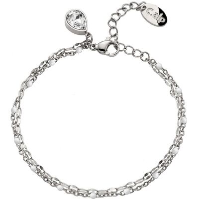 CRYSTalp Brățară stilată dublă din oțel Vibe 22241.E CRYSTalp Brățară stilată dublă din oțel Vibe 22241.E