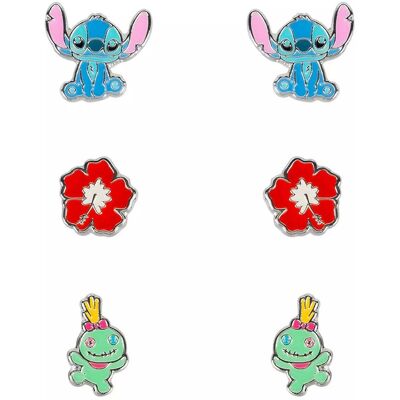 Disney Set de cercei pentru fete Lilo & Stitch SF00468SL.PA Disney Set de cercei pentru fete Lilo & Stitch SF00468SL.PA