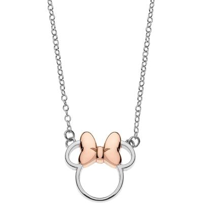 Disney Colier frumos bicolor din argint Minnie Mouse N900521TL-16 Disney Colier frumos bicolor din argint Minnie Mouse N900521TL-16