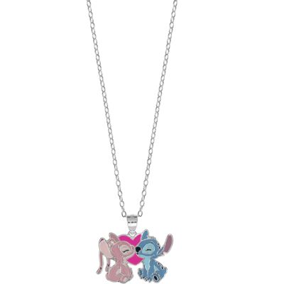 Disney Colier din argint inspirat de Stitch și Angel din seria Lilo & Stitch CS00040SL-P.CS (lanț, pandantiv) Disney Colier din argint inspirat de Stitch și Angel din seria Lilo & Stitch CS00040SL-P.CS (lanț, pandantiv)