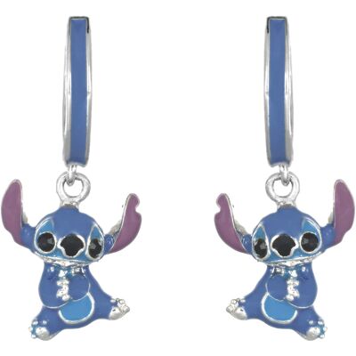 Disney Cercuri din argint cu pandantive Stitch Lilo & Stitch ES00098SRHL.CS Disney Cercuri din argint cu pandantive Stitch Lilo & Stitch ES00098SRHL.CS