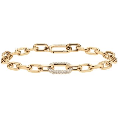 Daniel Wellington Brățară de lux placată cu aur cu cristale Crystal Link DW00400572 19.5 cm Daniel Wellington Brățară de lux placată cu aur cu cristale Crystal Link DW00400572 19.5 cm