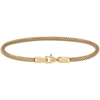 Daniel Wellington Brățară la modă din oțel placată cu aur Mesh Perfect Pair DW0040068 17,5 cm Daniel Wellington Brățară la modă din oțel placată cu aur Mesh Perfect Pair DW0040068 17,5 cm