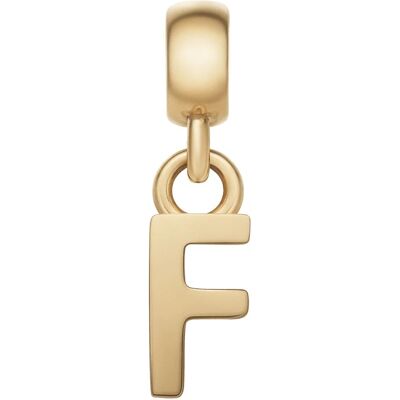 Daniel Wellington Pandantiv placat cu aur cu litera "F" Charms DW00400489 Daniel Wellington Pandantiv placat cu aur cu litera "F" Charms DW00400489