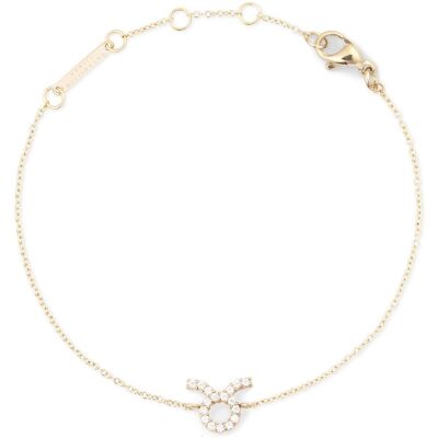Daniel Wellington Brățară tip lănțișor placată cu aur cu simbolul zodiacal Taur Crystal Zodiac DW00400908 Daniel Wellington Brățară tip lănțișor placată cu aur cu simbolul zodiacal Taur Crystal Zodiac DW00400908