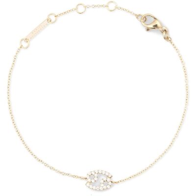 Daniel Wellington Brățară tip lănțișor placată cu aur cu simbolul zodiacal Rac Crystal Zodiac DW00400910 Daniel Wellington Brățară tip lănțișor placată cu aur cu simbolul zodiacal Rac Crystal Zodiac DW00400910