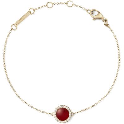 Daniel Wellington Brățară elegantă placată cu aur cu agat și cristale Audrey DW00401422 Daniel Wellington Brățară elegantă placată cu aur cu agat și cristale Audrey DW00401422