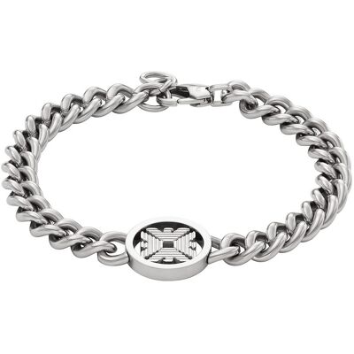 Emporio Armani Brățară stilată din oțel pentru bărbați EGS3041040 Emporio Armani Brățară stilată din oțel pentru bărbați EGS3041040