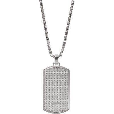 Emporio Armani Colier din oțel pentru bărbați Plăcuță pentru câini EGS2812040 Emporio Armani Colier din oțel pentru bărbați Plăcuță pentru câini EGS2812040