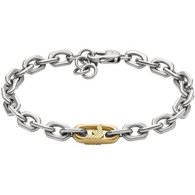 Emporio Armani Brățară bicoloră pentru bărbați din oțel EGS3148040 Emporio Armani Brățară bicoloră pentru bărbați din oțel EGS3148040