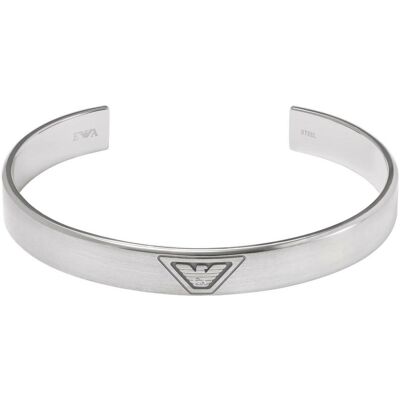 Emporio Armani Brățară solidă din oțel pentru bărbați Eagle Logo EGS3127040 Emporio Armani Brățară solidă din oțel pentru bărbați Eagle Logo EGS3127040