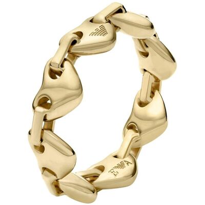 Emporio Armani Inel placat cu aur, cu inimioare Sentimental EGS3332710 53 mm Emporio Armani Inel placat cu aur, cu inimioare Sentimental EGS3332710 53 mm