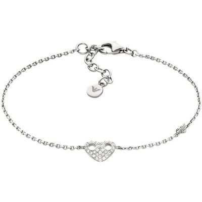 Emporio Armani Brățară romantică din argint cu zirconi EG3647040 Emporio Armani Brățară romantică din argint cu zirconi EG3647040