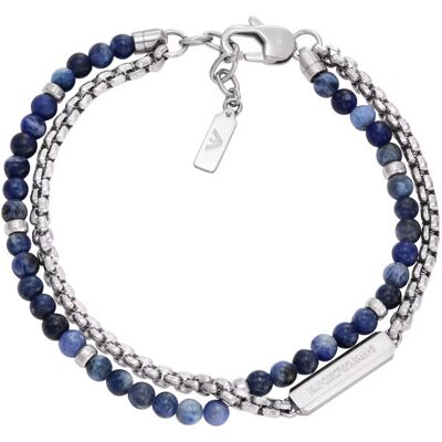 Emporio Armani Brățară dublă decentă pentru bărbați EGS3323040 Emporio Armani Brățară dublă decentă pentru bărbați EGS3323040