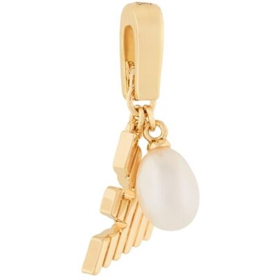 Emporio Armani Pandantiv elegant placat cu aur cu perlă EGS3288710 Emporio Armani Pandantiv elegant placat cu aur cu perlă EGS3288710