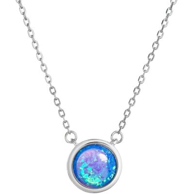 Evolution Group - Pavona Colier cu opal sintetic albastru 12065.3 blue Evolution Group - Pavona Colier cu opal sintetic albastru 12065.3 blue