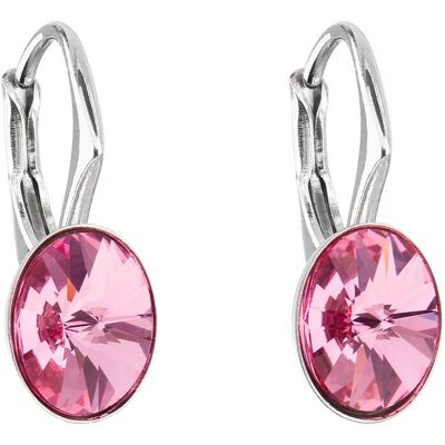 Evolution Group - Pavona Cercei ovali roz cu cristale Swarovski 31276.3 rose Evolution Group - Pavona Cercei ovali roz cu cristale Swarovski 31276.3 rose