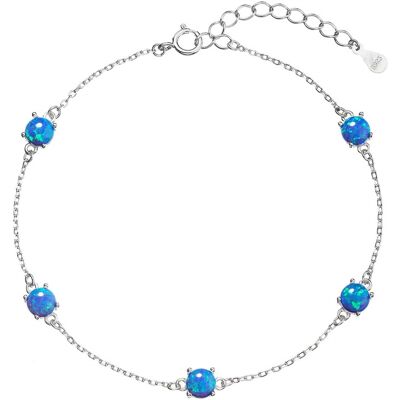 Evolution Group - Pavona Brățară elegantă din argint cu opal sintetic 13029.3 blue Evolution Group - Pavona Brățară elegantă din argint cu opal sintetic 13029.3 blue