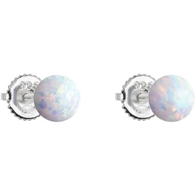 Evolution Group - Pavona Cercei din argint cu opal sintetic alb 11246.1 Evolution Group - Pavona Cercei din argint cu opal sintetic alb 11246.1