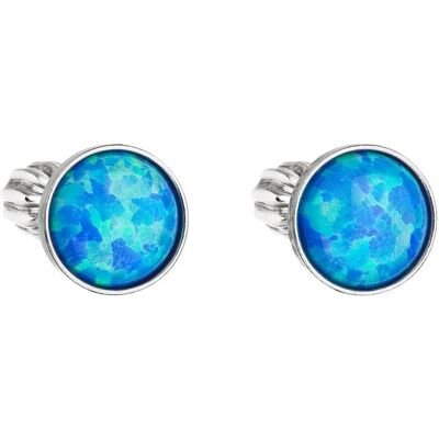 Evolution Group - Pavona Cercei din argint cu opal sintetic albastru 11001.3 blue Evolution Group - Pavona Cercei din argint cu opal sintetic albastru 11001.3 blue