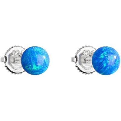 Evolution Group - Pavona Cercei din argint cu opal sintetic albastru 11246.3 blue Evolution Group - Pavona Cercei din argint cu opal sintetic albastru 11246.3 blue