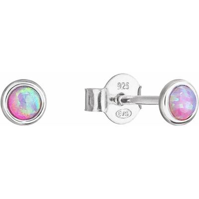 Evolution Group - Pavona Cercei din argint cu opal sintetic roz 11338.3 Evolution Group - Pavona Cercei din argint cu opal sintetic roz 11338.3