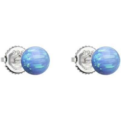 Evolution Group - Pavona Cercei din argint cu opale sintetice albastru deschis 11246.3 lt. blue Evolution Group - Pavona Cercei din argint cu opale sintetice albastru deschis 11246.3 lt. blue