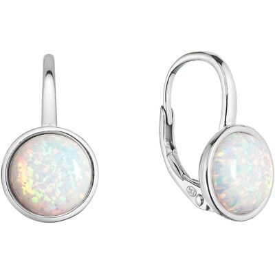 Evolution Group - Pavona Cercei din argint cu opal sintetic alb 11466.1 white Evolution Group - Pavona Cercei din argint cu opal sintetic alb 11466.1 white