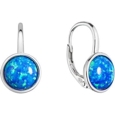 Evolution Group - Pavona Cercei de argint cu opal sintetic albastru 11466.3 blue Evolution Group - Pavona Cercei de argint cu opal sintetic albastru 11466.3 blue