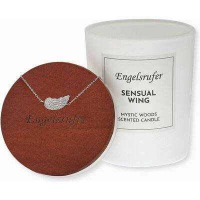 Engelsrufer Lumânare parfumată 35h cu brățară din oțel Aripă de înger ERJC-ERBLILWING Engelsrufer Lumânare parfumată 35h cu brățară din oțel Aripă de înger ERJC-ERBLILWING