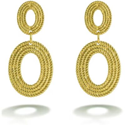 Emily Westwood Cercei eleganți suspendați din oțel placat cu aur EWE260593G Emily Westwood Cercei eleganți suspendați din oțel placat cu aur EWE260593G