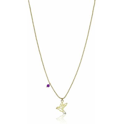 Emily Westwood Colier original placat cu aur cu un porumbel EWN23042G Emily Westwood Colier original placat cu aur cu un porumbel EWN23042G
