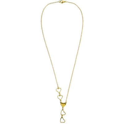 Emily Westwood Colier placat cu aur cu inimioare Celora Gold EWN260623G Emily Westwood Colier placat cu aur cu inimioare Celora Gold EWN260623G