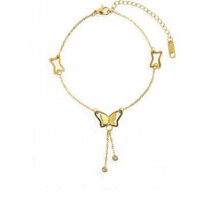 Emily Westwood Brățară placată cu aur cu fluturi EWA260733G Emily Westwood Brățară placată cu aur cu fluturi EWA260733G