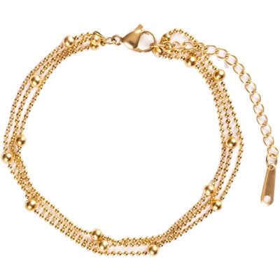 Emily Westwood Brățară triplă placată cu aur pentru femei EWB250255G Emily Westwood Brățară triplă placată cu aur pentru femei EWB250255G