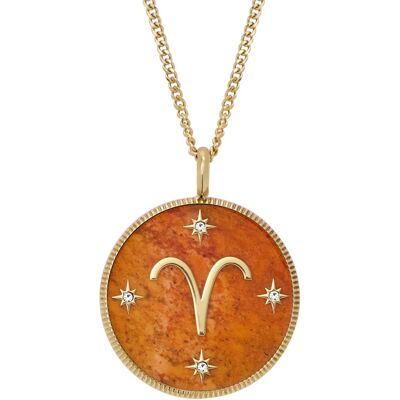 Fossil Colier placat cu aur cu semnul zodiacal Berbec Written in the Stars JF04838710 Fossil Colier placat cu aur cu semnul zodiacal Berbec Written in the Stars JF04838710