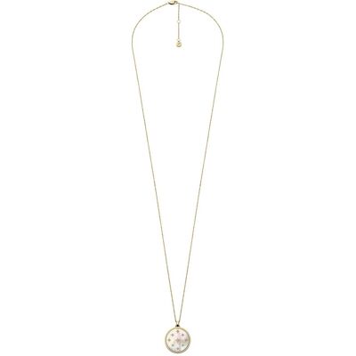 Fossil Colier lung placat cu aur Classic Mother of Pearl JF04864710 Fossil Colier lung placat cu aur Classic Mother of Pearl JF04864710