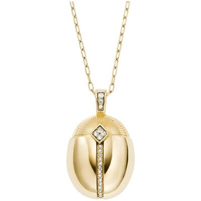 Fossil Colier placat cu aur cu scarabeu Sutton JF04962710 Fossil Colier placat cu aur cu scarabeu Sutton JF04962710