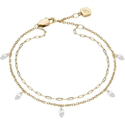 Fossil Brățară dublă cu cristale Ellis JF04895710 Fossil Brățară dublă cu cristale Ellis JF04895710