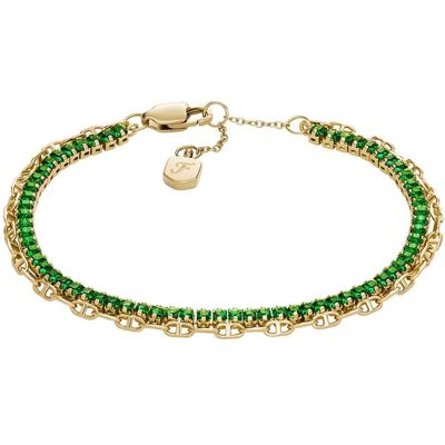 Fossil Brățară dublă placată cu aur Heritage D-Link JA7272710 Fossil Brățară dublă placată cu aur Heritage D-Link JA7272710