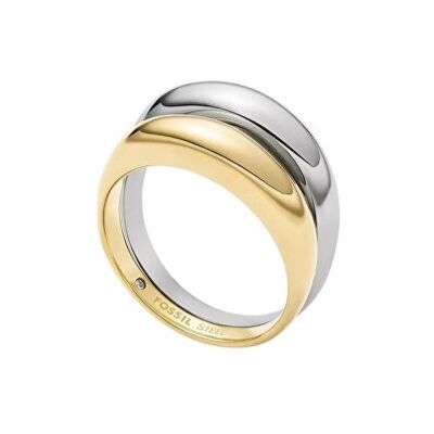 Fossil Inel elegant de damă bicolor Ellis JF04876998 52 mm Fossil Inel elegant de damă bicolor Ellis JF04876998 52 mm
