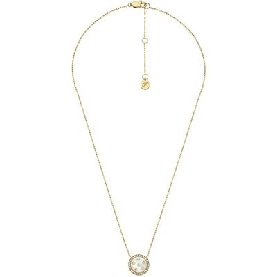 Fossil Colier frumos placat cu aur cu sidef și cristale JF04865710 Fossil Colier frumos placat cu aur cu sidef și cristale JF04865710