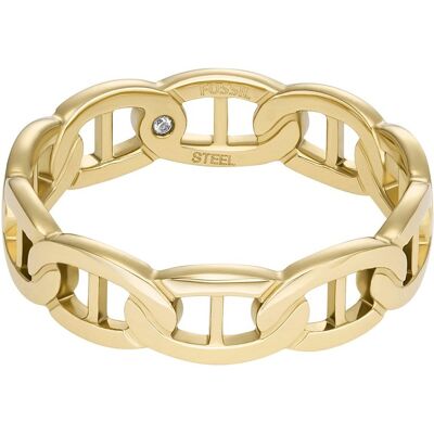 Fossil Inel elegant placat cu aur Heritage JF04782710 52 mm Fossil Inel elegant placat cu aur Heritage JF04782710 52 mm