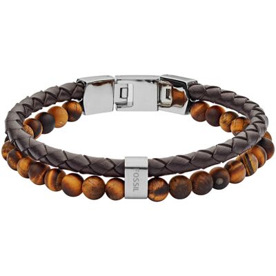 Fossil Brățară din piele pentru bărbați JF03118040 Fossil Brățară din piele pentru bărbați JF03118040