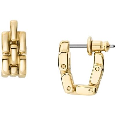 Fossil Cercei de lux din oțel placat cu aur JF04902710 Fossil Cercei de lux din oțel placat cu aur JF04902710