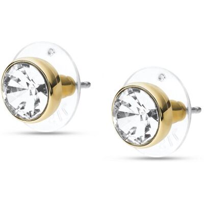 Fossil Cercei placați cu aur cu cristal JOA00668710 Fossil Cercei placați cu aur cu cristal JOA00668710