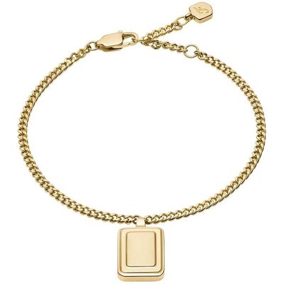 Fossil Brățară din oțel placat cu aur Raquel JF04953710 Fossil Brățară din oțel placat cu aur Raquel JF04953710